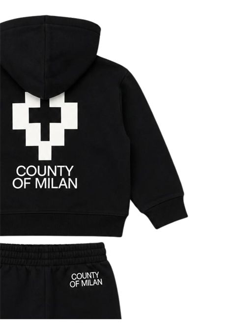 Black cotton children's set MARCELO BURLON | NBTP125NERO